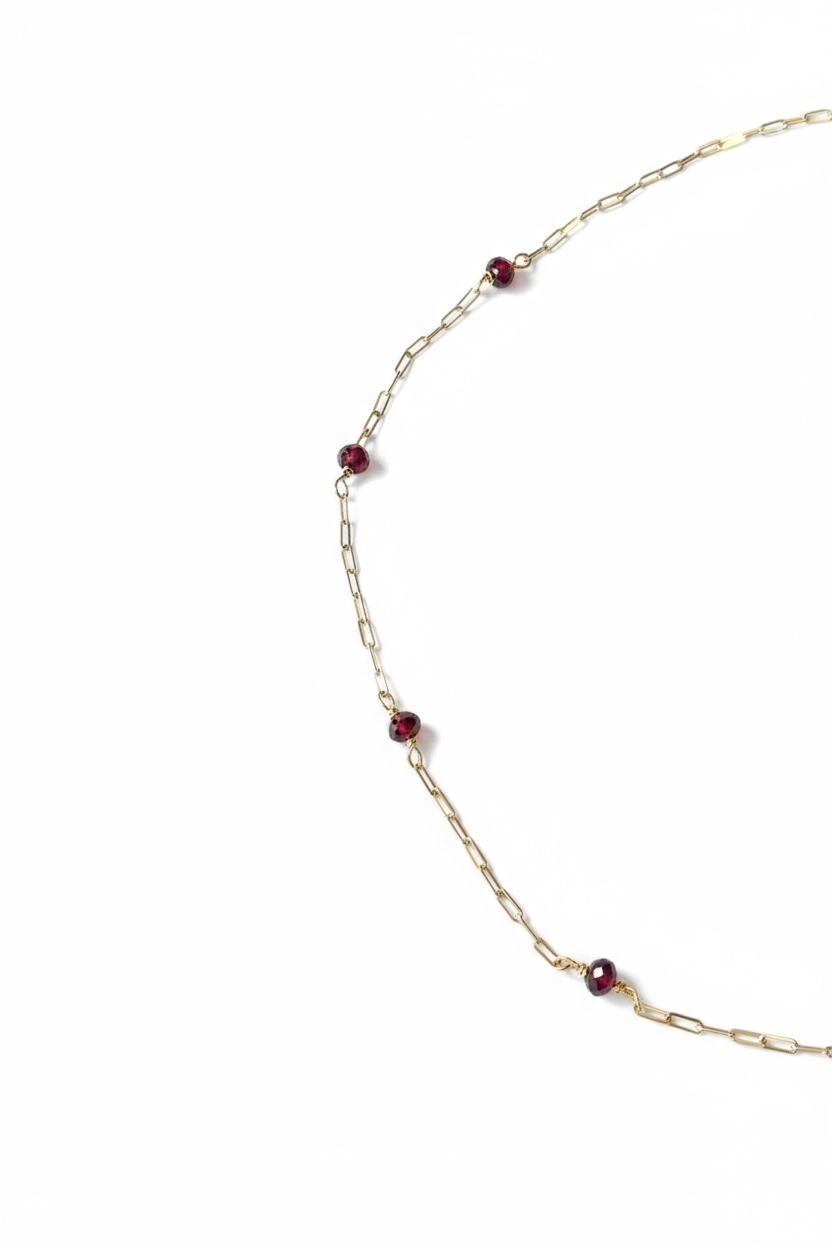 Colliers Grenat sur argent S925