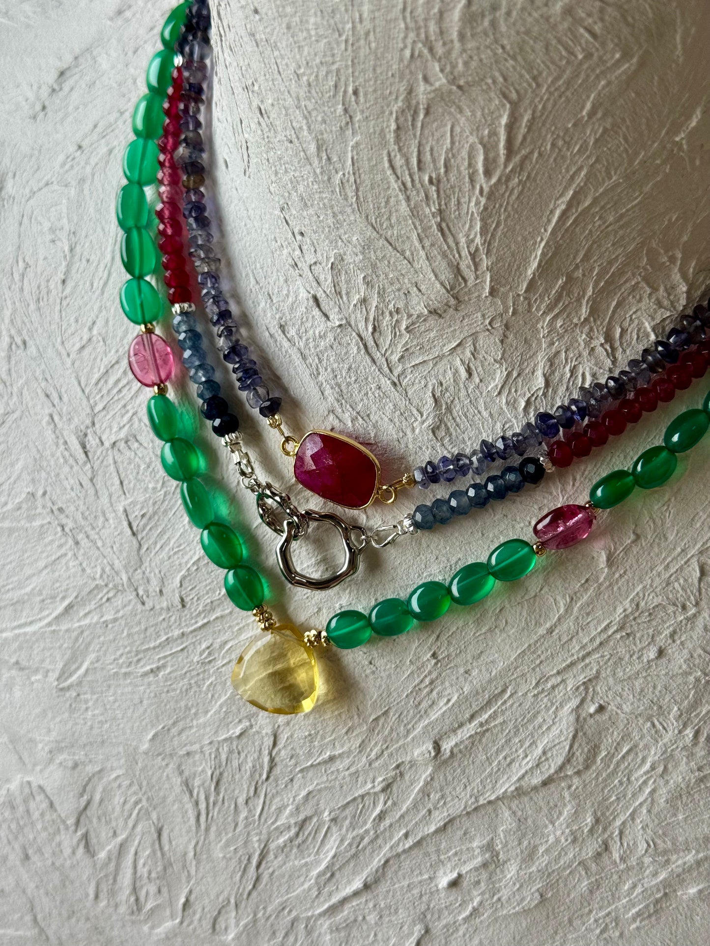 Collier Onyx & Agate – Ancrage et Harmonie