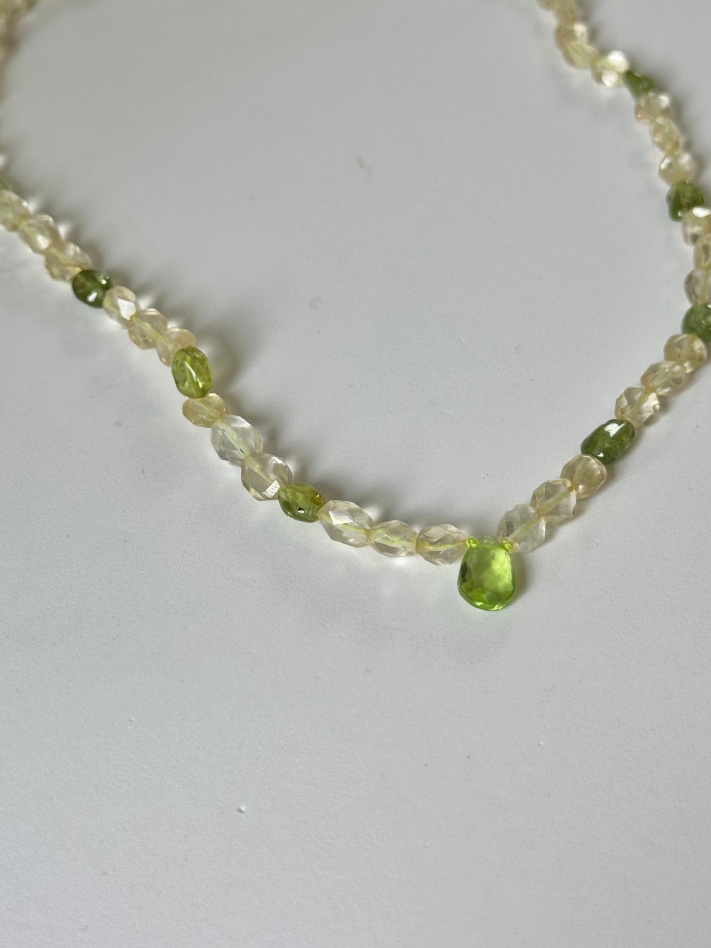 Collier Citrine & Péridot