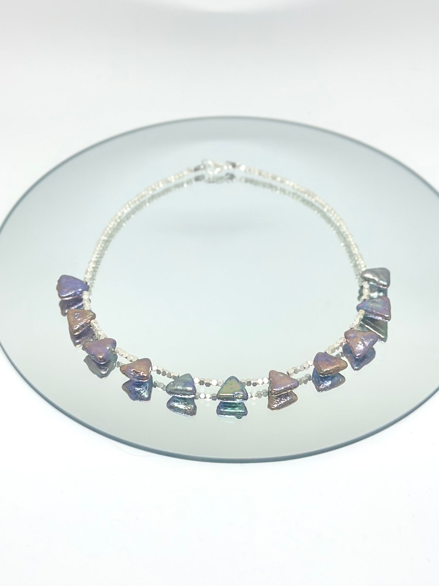 Collier perles de culture noires