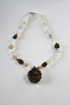 Collier Biotite, Quartz fumé & Topaze