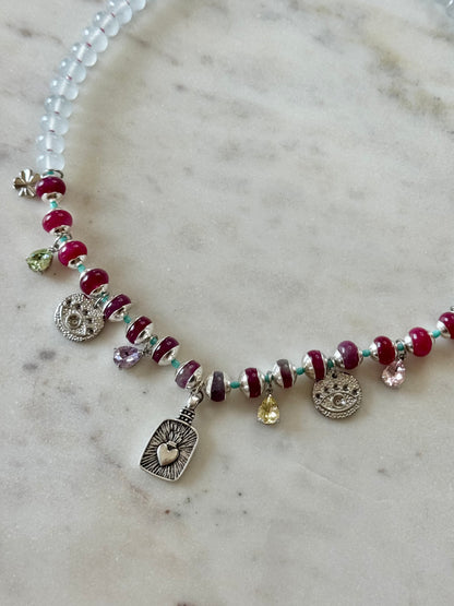 Collier Charms Jade — La pierre des âmes sages