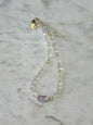 Collier Quartz rose, Quartz citron & Améthyste — Le Trio Solaire