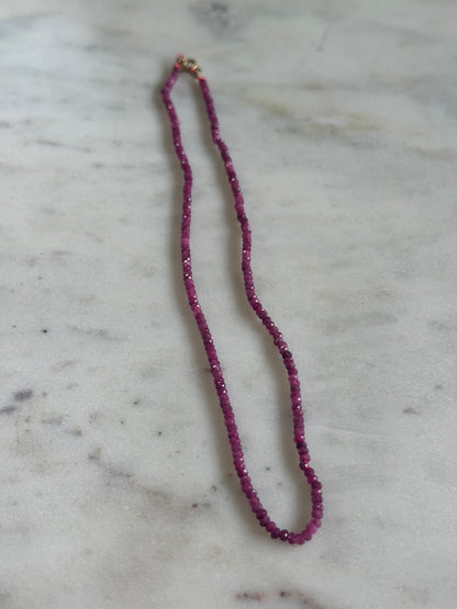 Collier Rubis — Le feu du cœur
