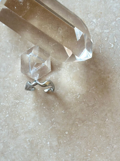 Bague ajustable Acier inox argenté