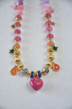 Collier Charms multicolore Jade & Agate — La force tranquille