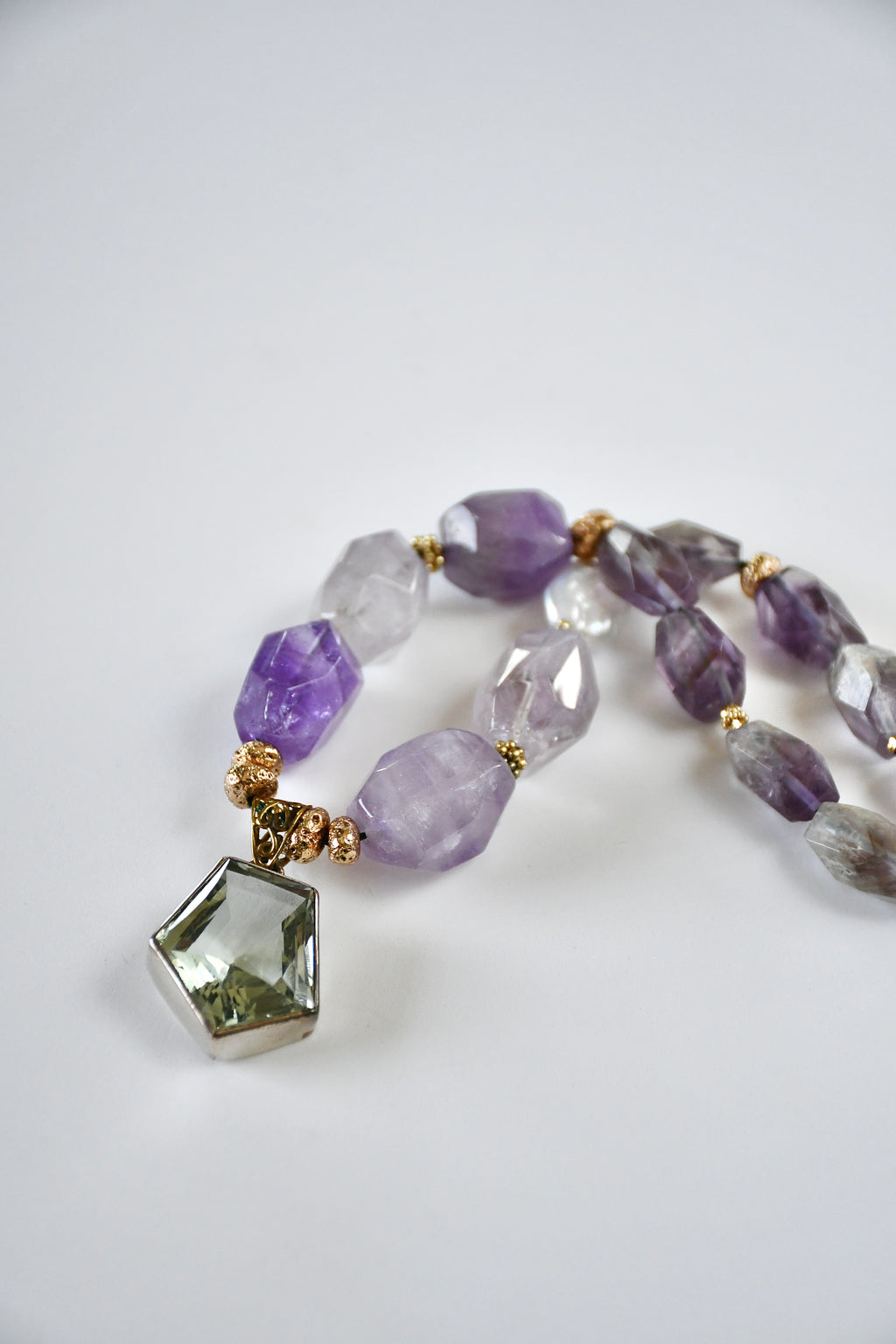 Collier Améthyste & Lave