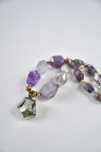 Collier Améthyste & Lave
