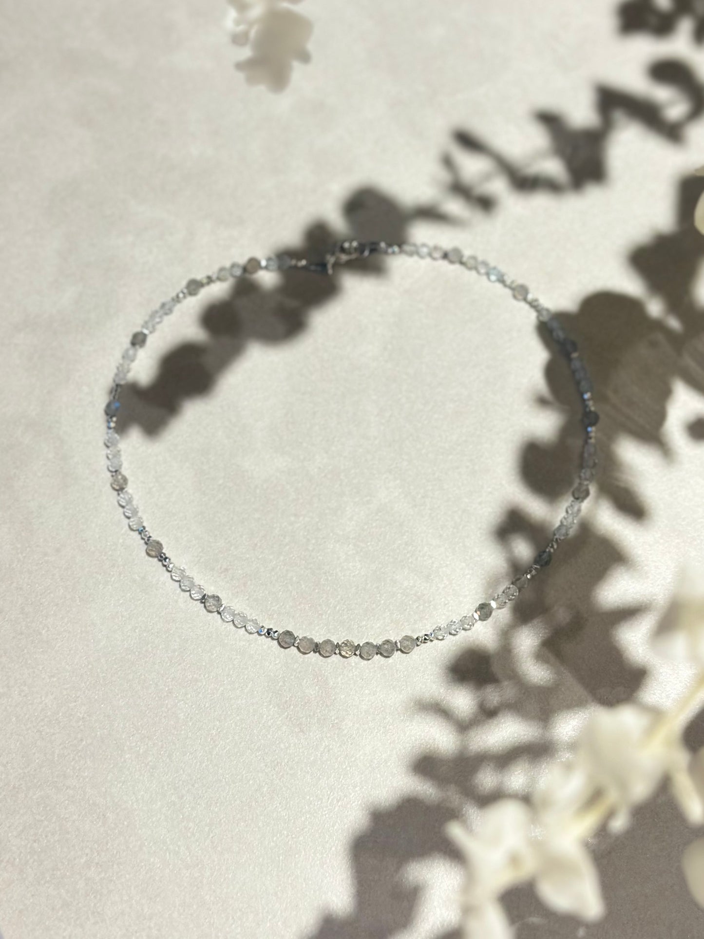 Collier Topaze & Labradorite — Clarté, Protection, Stabilité