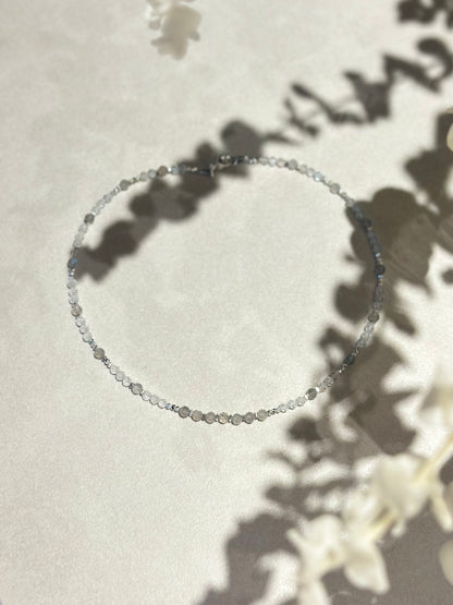 Collier Topaze & Labradorite — Clarté, Protection, Stabilité