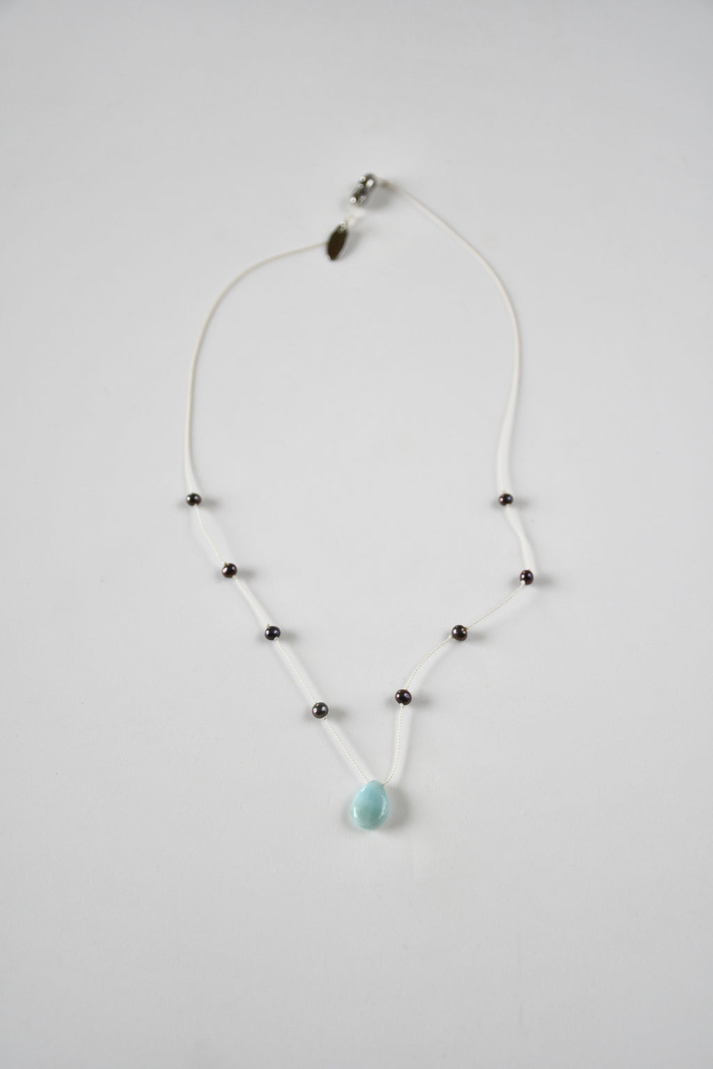 Collier Larimar & Perles d’eau douce