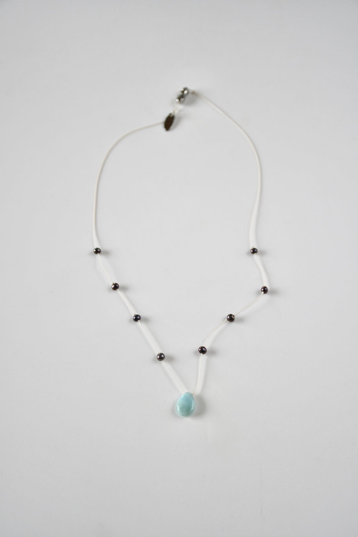 Collier Larimar & Perles d’eau douce
