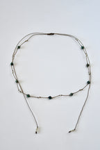 #12 Collana regolabile turchese e madreperla