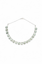 Collier gouttes Diamant Herkimer & Améthyste verte sur argent 925