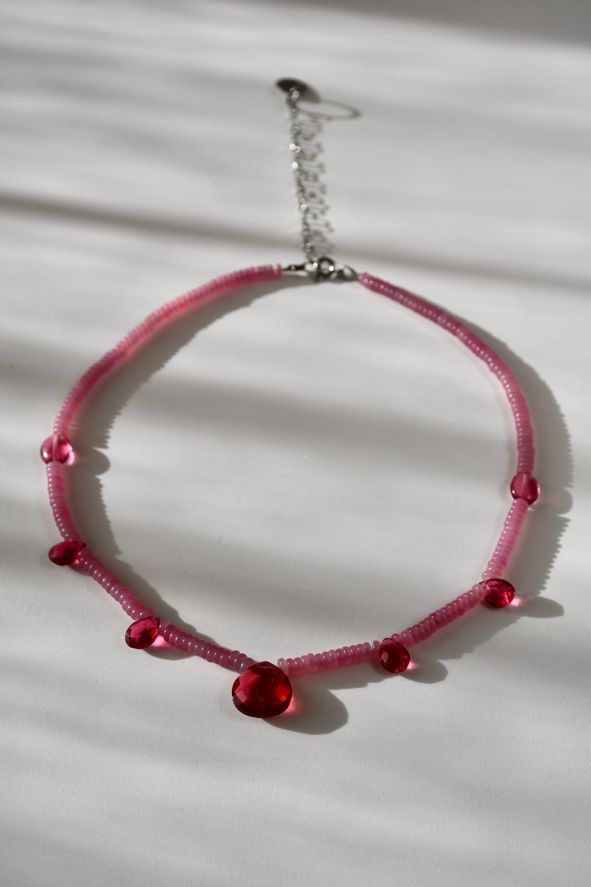 Collier Jade & Quartz