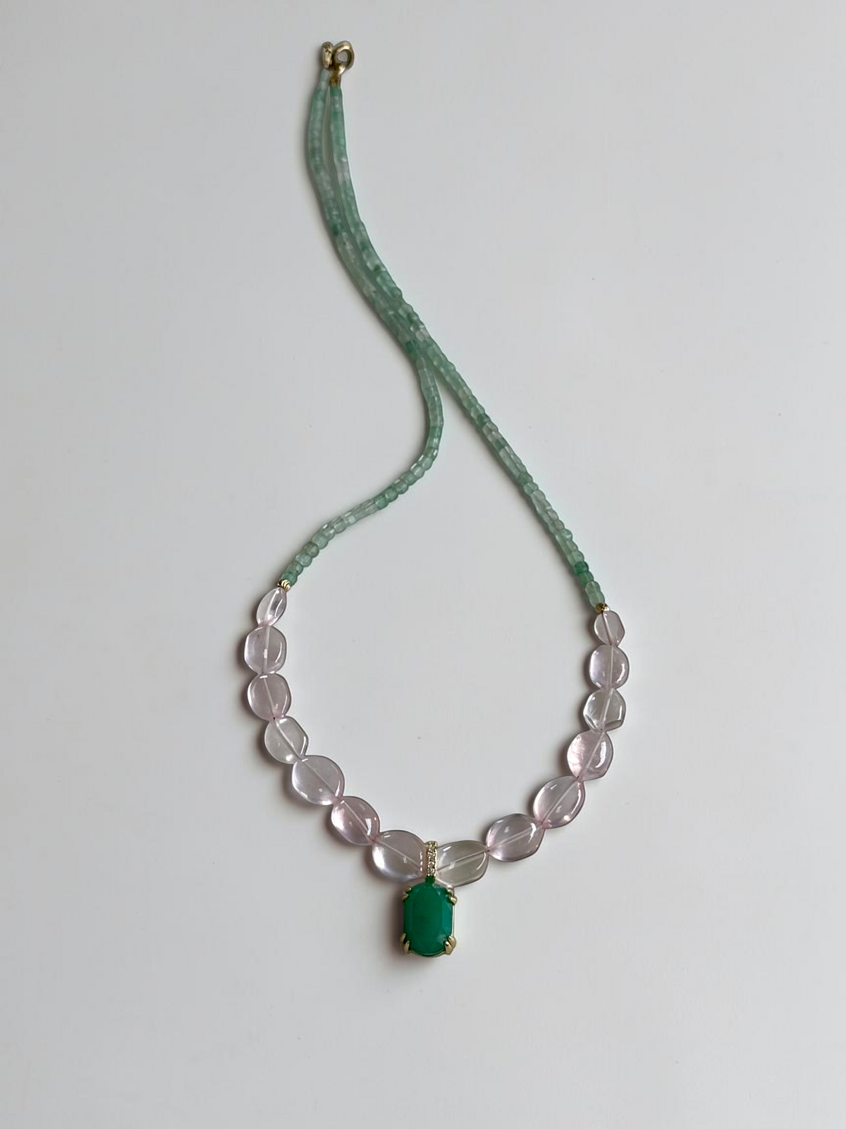 Collana MultiQuarzo e Giada — La saggezza del cuore