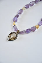 Collier iconique Améthyste & Citrine