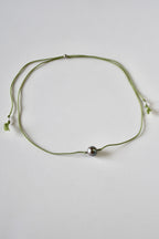 Collier perle de Tahiti sur soie