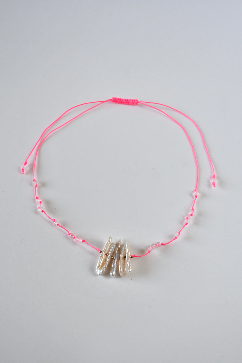 Süßwasserperlen-Set Halskette + Armband