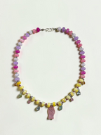 Collana Charms Giada e Madreperla — L'armonia del vivente