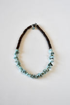 Collier Larimar en pépites