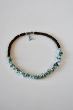 Collier Larimar en pépites