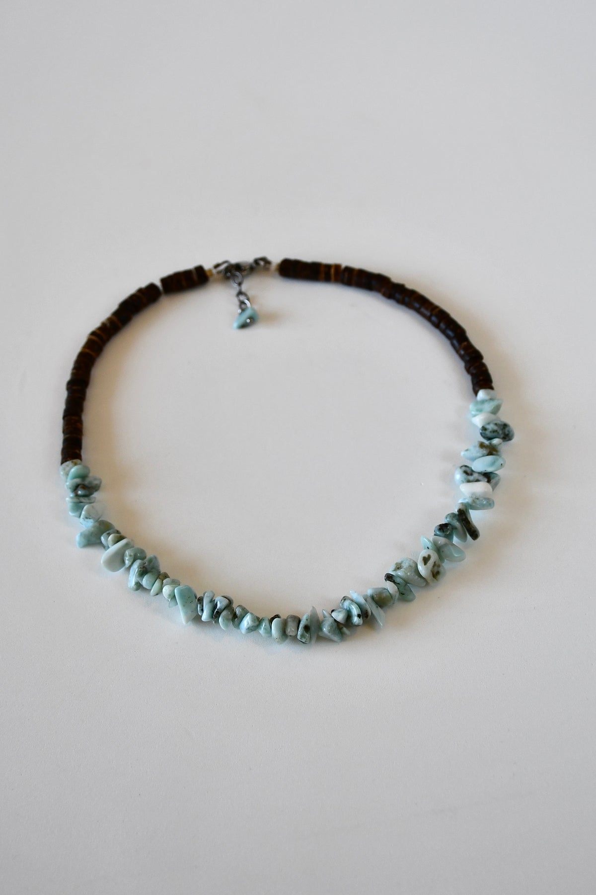 Collier Larimar en pépites