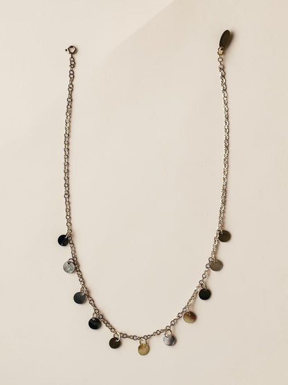 Ensemble collier + bracelet de cheville nacre