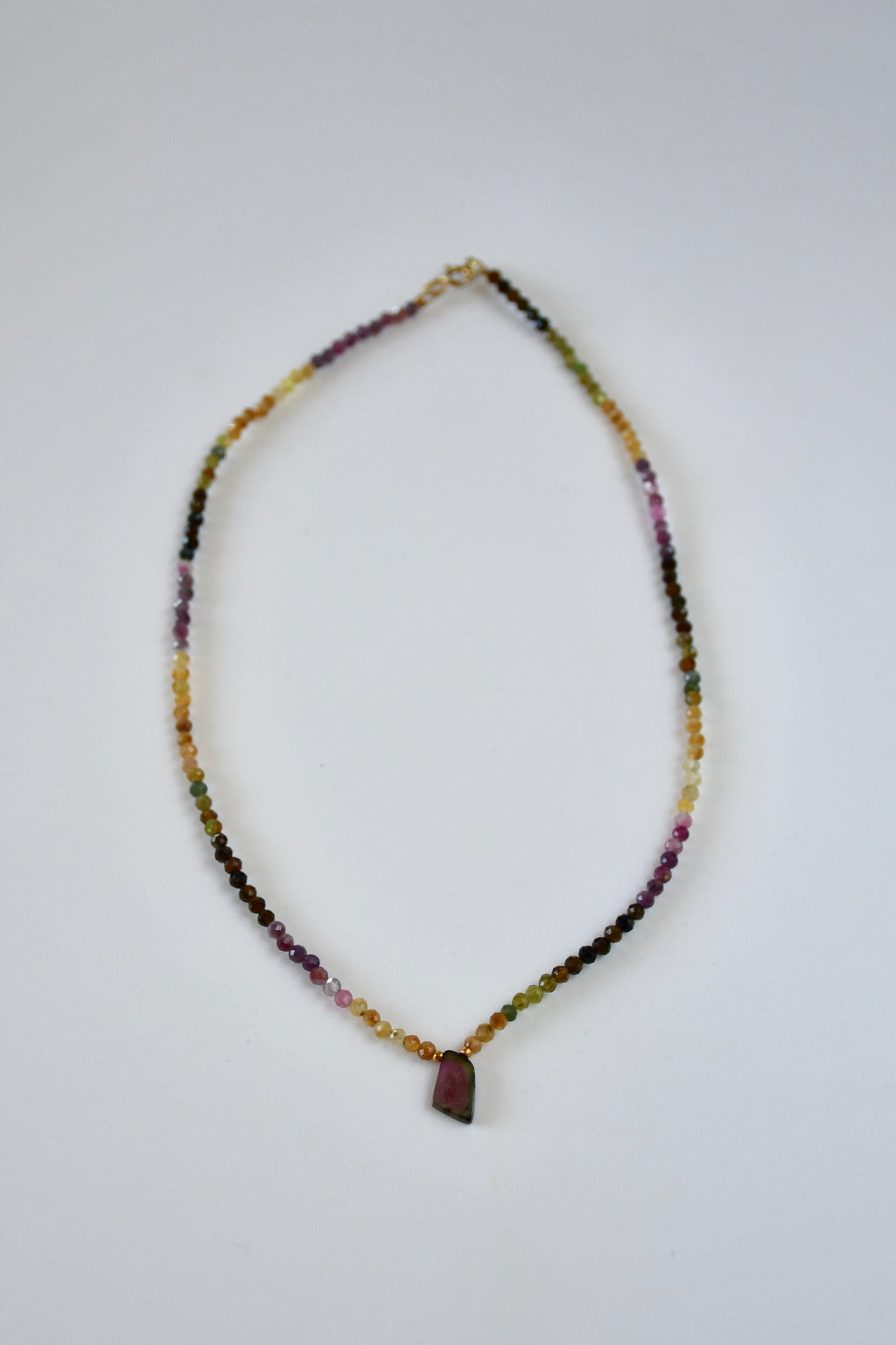 Collier Tourmaline melon d’eau