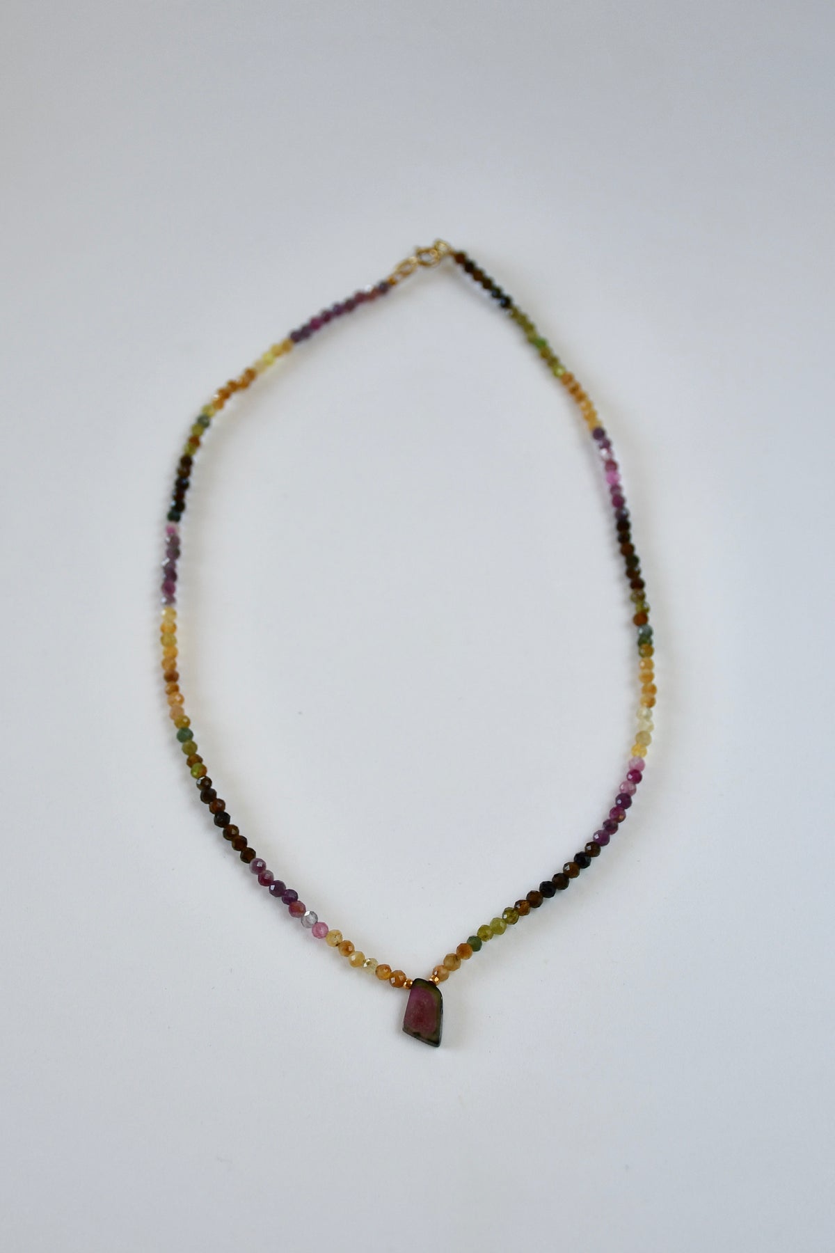 Collier Tourmaline melon d’eau