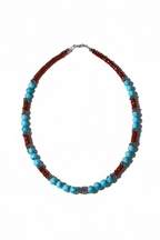 Collana Diaspro rosso e Turchese