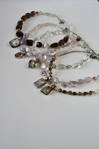 #158 Collana Ametrino, Ametista & Quarzo rosa