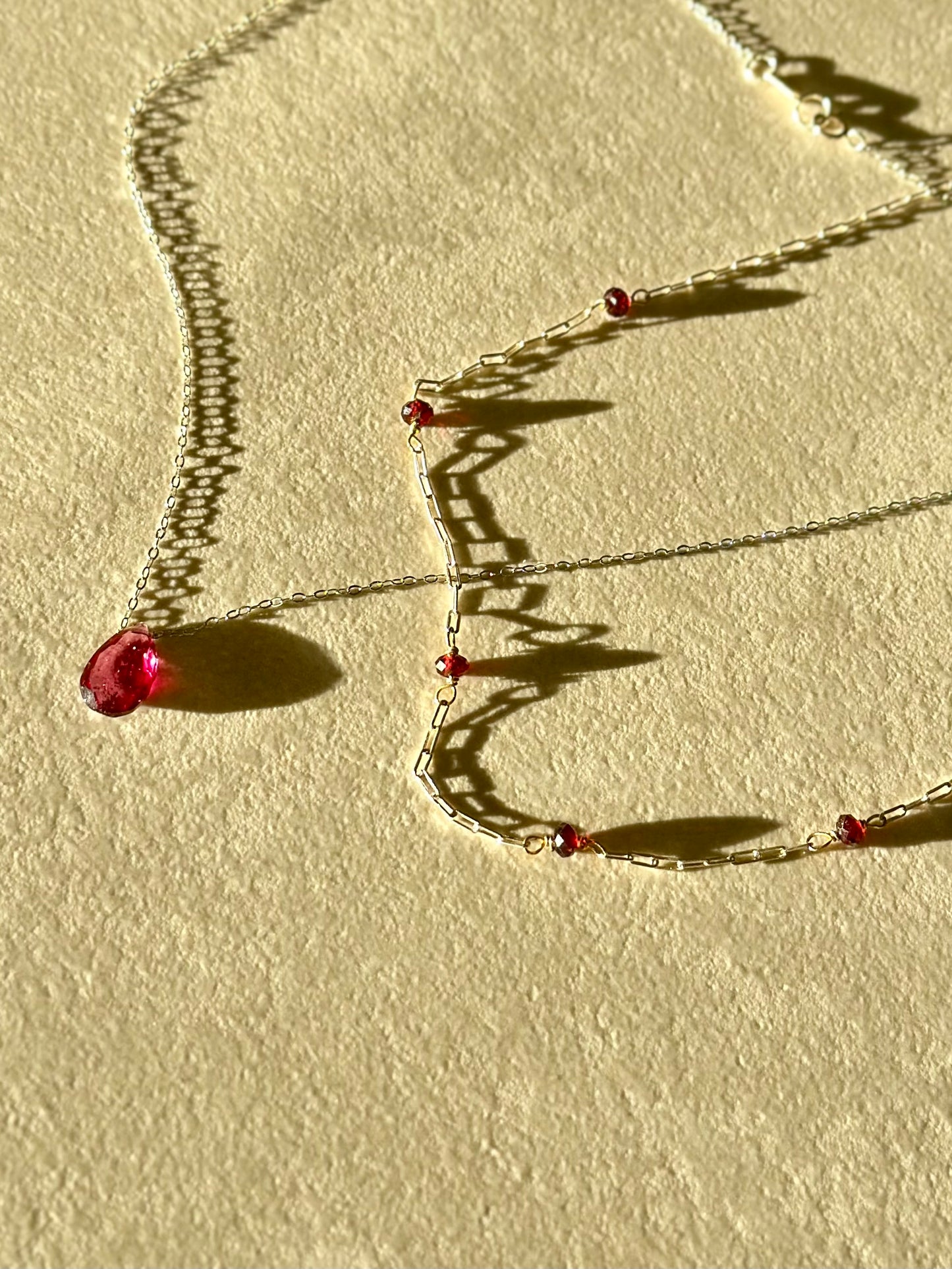 Colliers Grenat sur argent S925