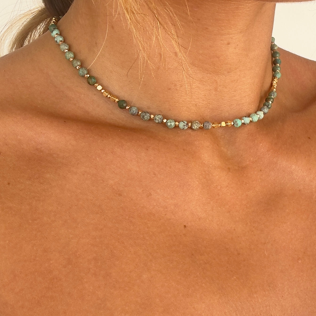 Collier de turquoise africaine