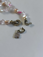 Collana Opale Etiopica, Quarzo Rosa e Perla d'acqua dolce — L'amore in luce
