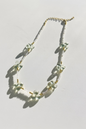 Collier Améthyste rose et verte —Trèfles