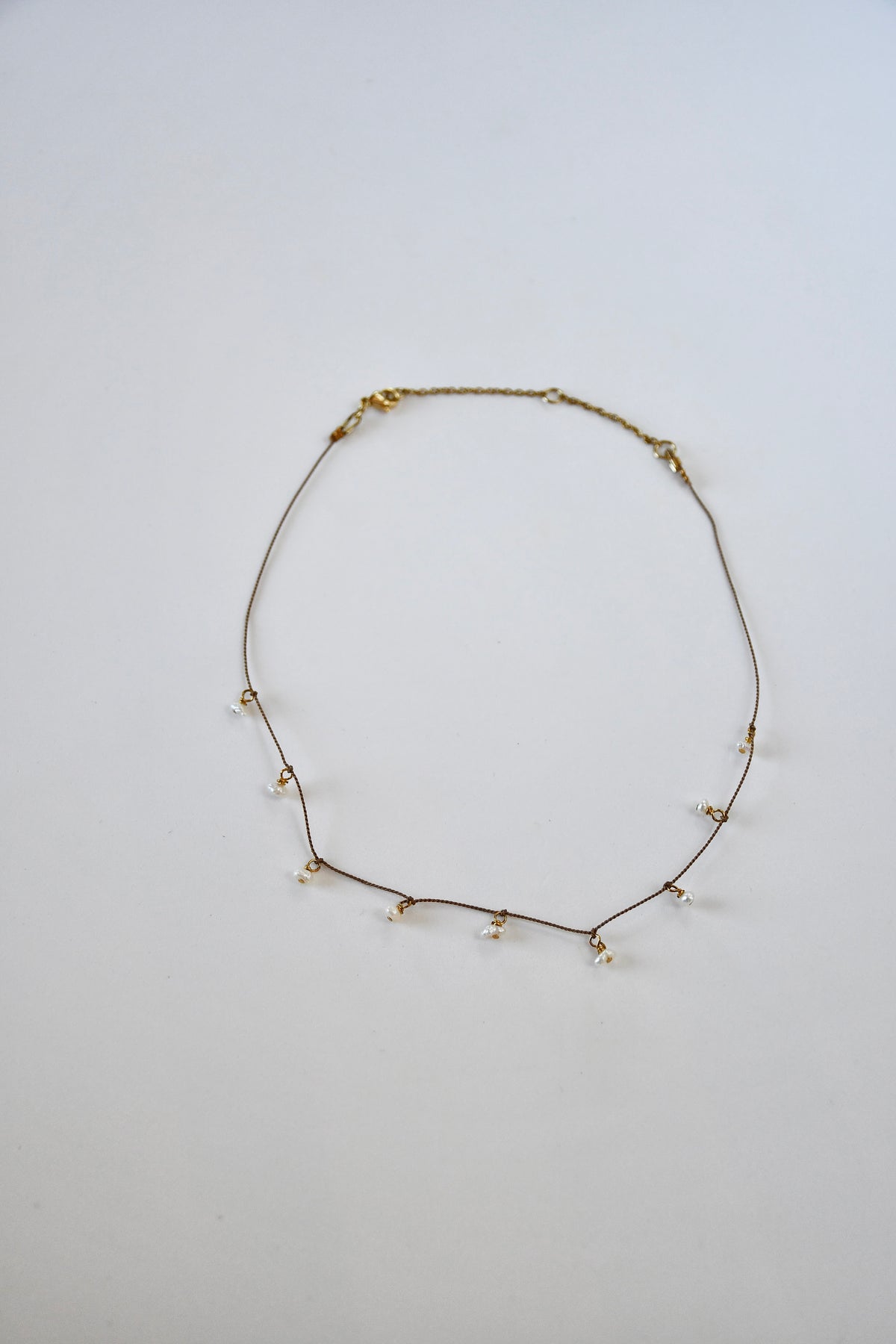 Collier de soie avec Keishi