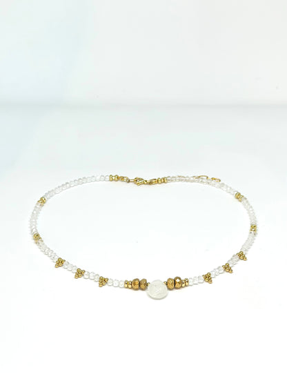 Collier Cristal de Roche – Clarté et vibration