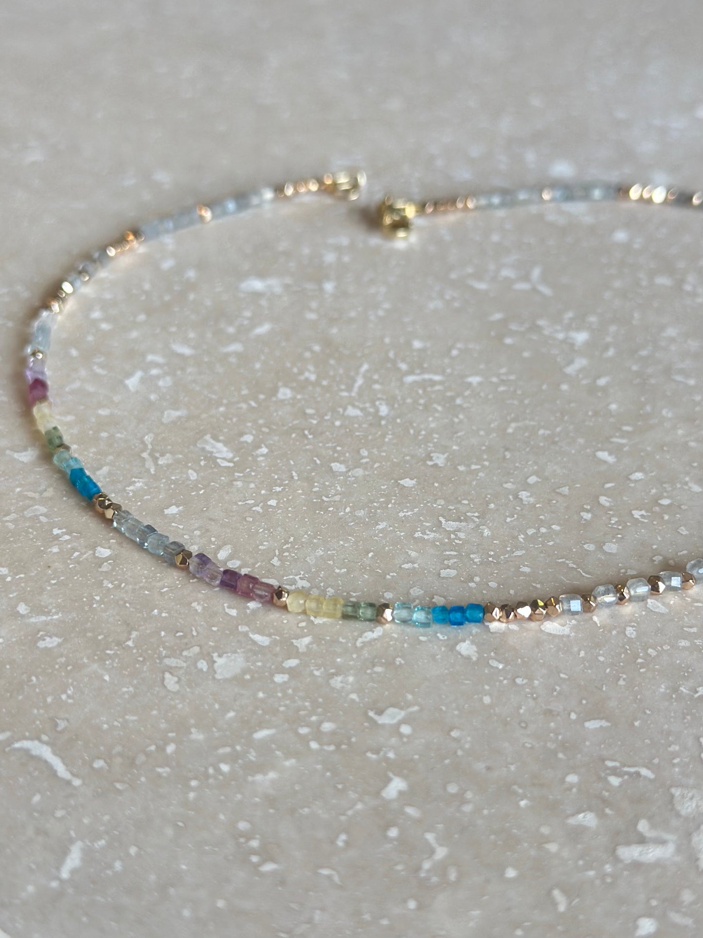 Collier Tourmaline, Labradorite, Apatite — Harmonie & Intuition