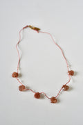 Collier Pierre de soleil sur soie