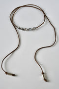Collier Perles de Tahiti sur cordon de cuir