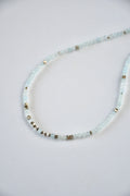 Colliers fins de pierres naturelles, Turquoise, Obsidienne, Aigue-Marine, Howlite, Goldstone
