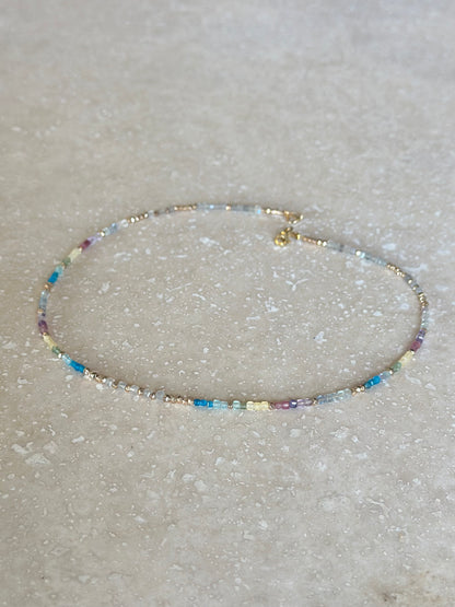 Collier Tourmaline, Labradorite, Apatite — Harmonie & Intuition