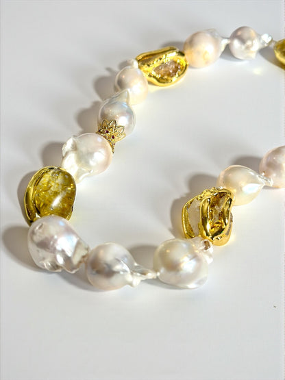 Collier perles d’eau douce — Baroque