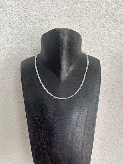 Colliers de pierres naturelles, Turquoise, Obsidienne, Aigue-Marine, Howlite, Goldstone