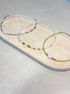 Collier perle d’eau douce & péridot – Sérénité et ancrage