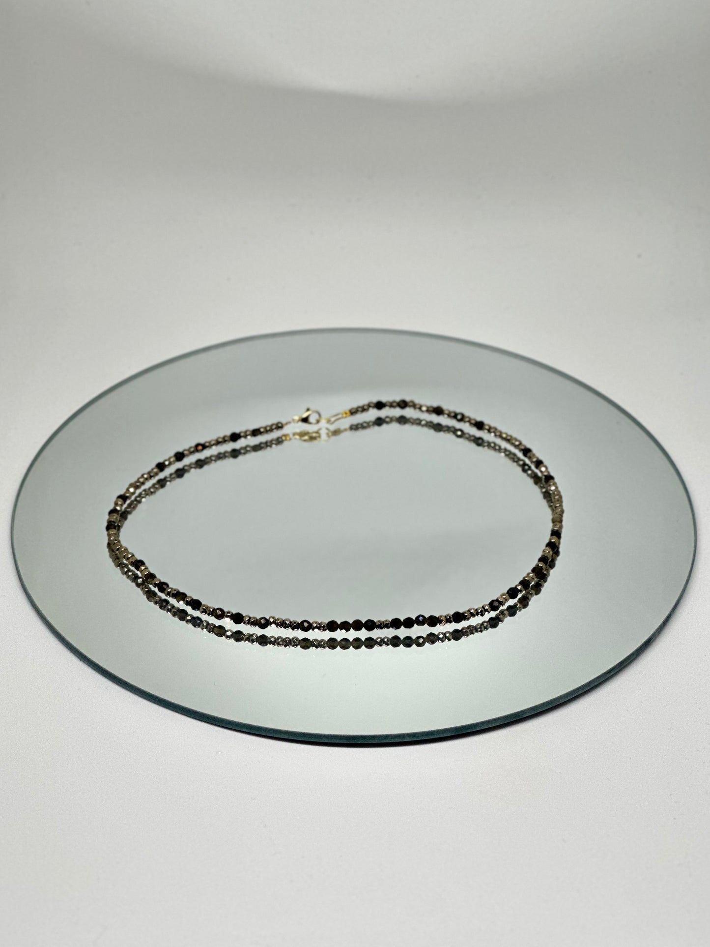 Colliers de pierres naturelles, Turquoise, Obsidienne, Aigue-Marine, Howlite, Goldstone