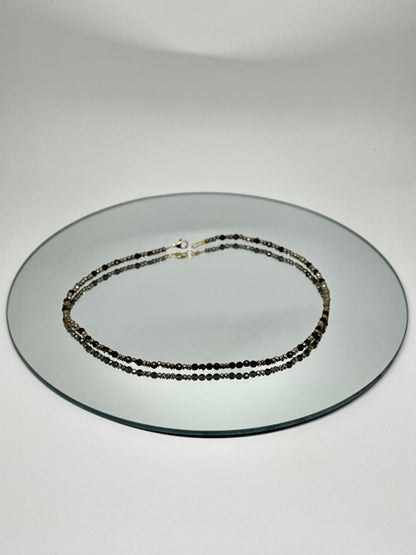 Colliers de pierres naturelles, Turquoise, Obsidienne, Aigue-Marine, Howlite, Goldstone