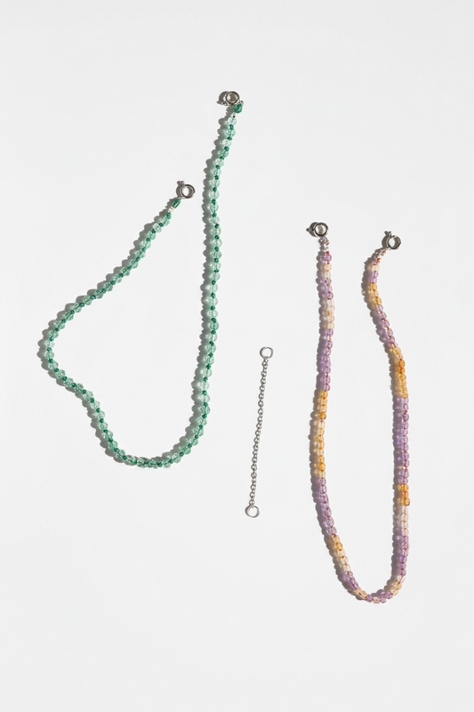 Colliers Améthyste/Citrine & Cristal de roche sur soie – Clarté intérieure & lumière consciente