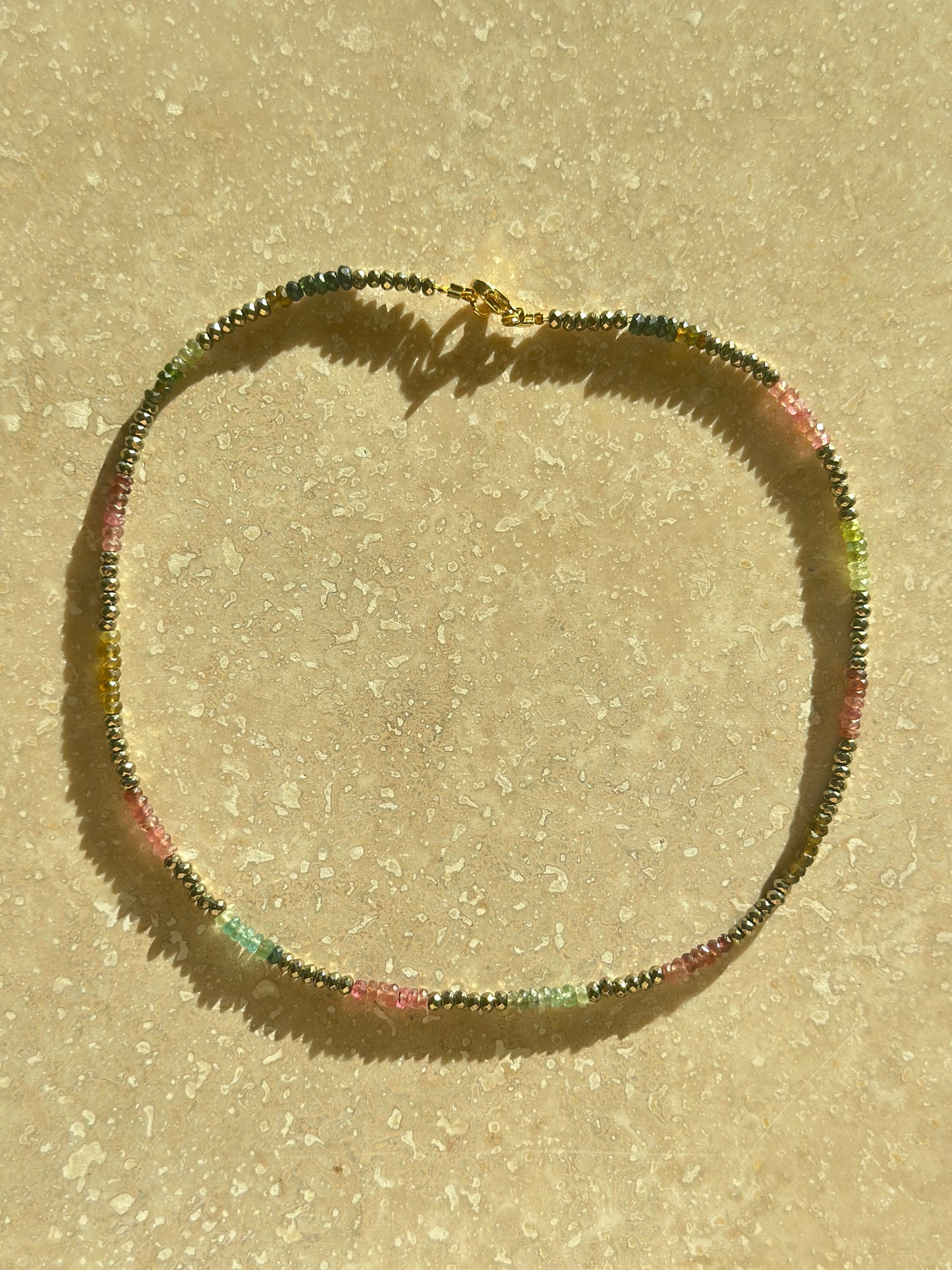 Collier Tourmaline melon d’eau